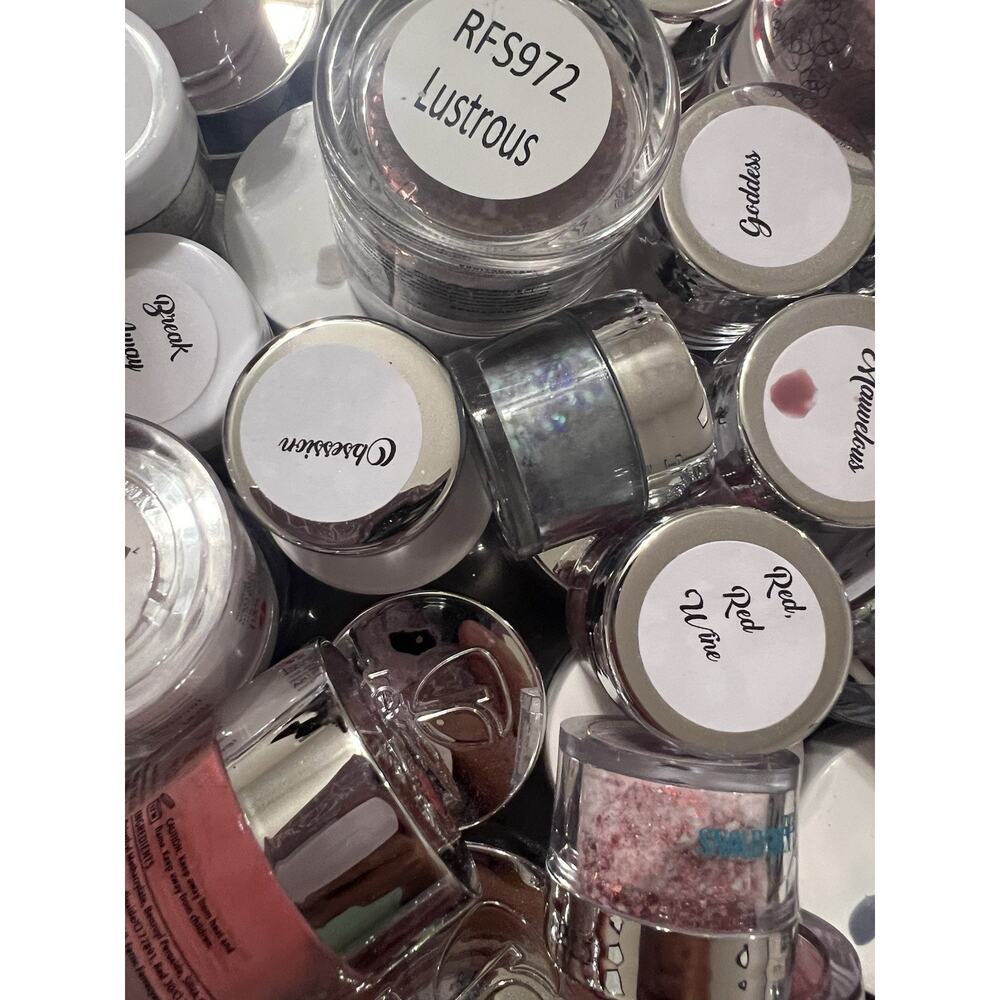 Nail Dip Powder Mixed Brands, 50 random pieces.